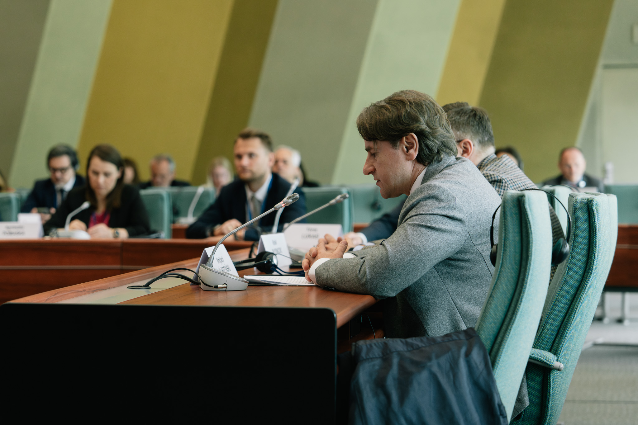 Uczestnicy spotkania Komisji Kultury Rady Europy w Pałacu Europy.