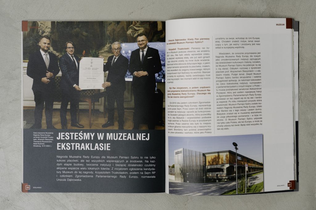 Strona z najnowszego numeru Zesłańca. 